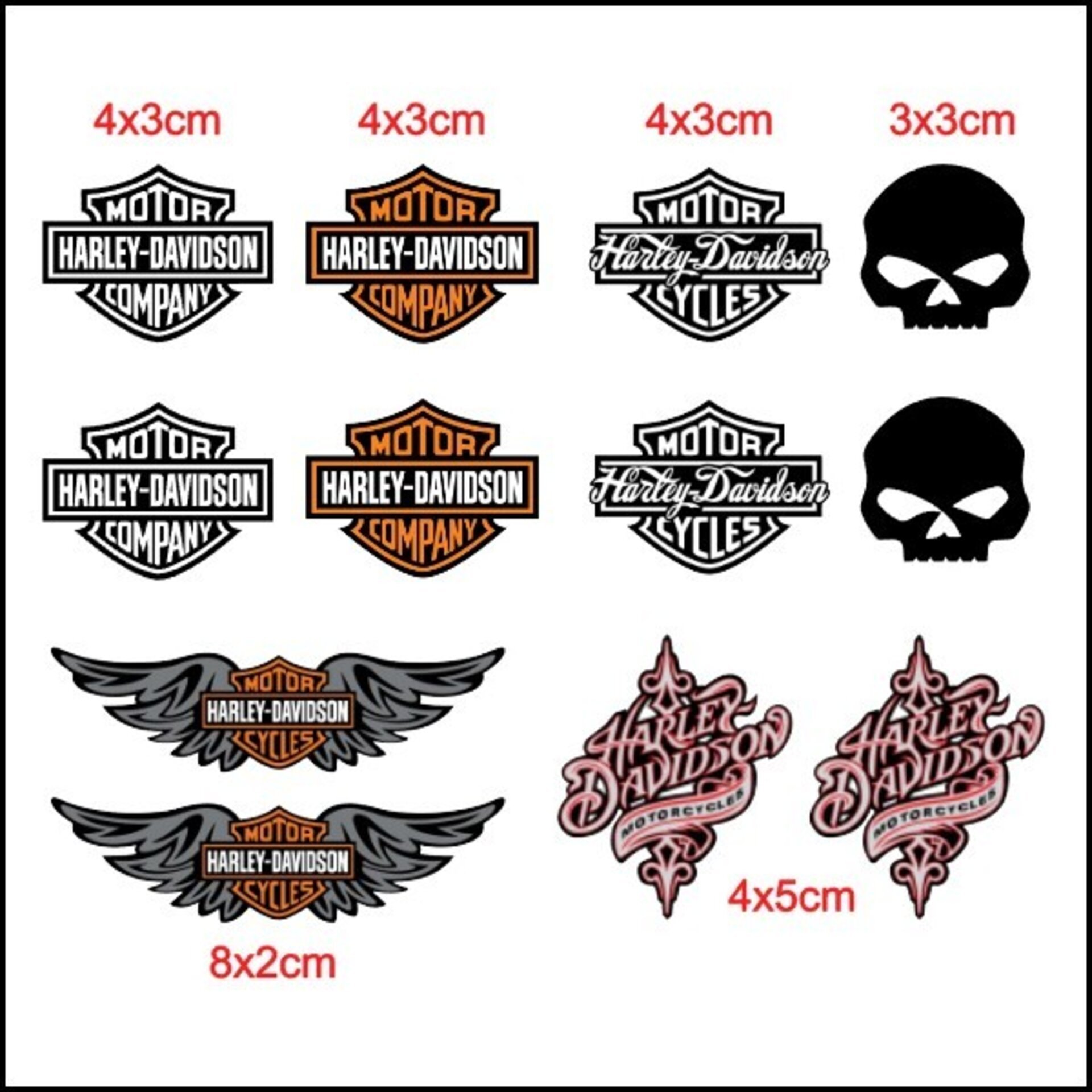 Tatuajes Temporales Harley Davidson - 2